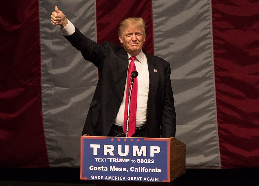 Trump Rally, Costa Mesa, California
