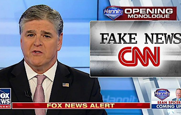 Sean Hannity hates Fake News